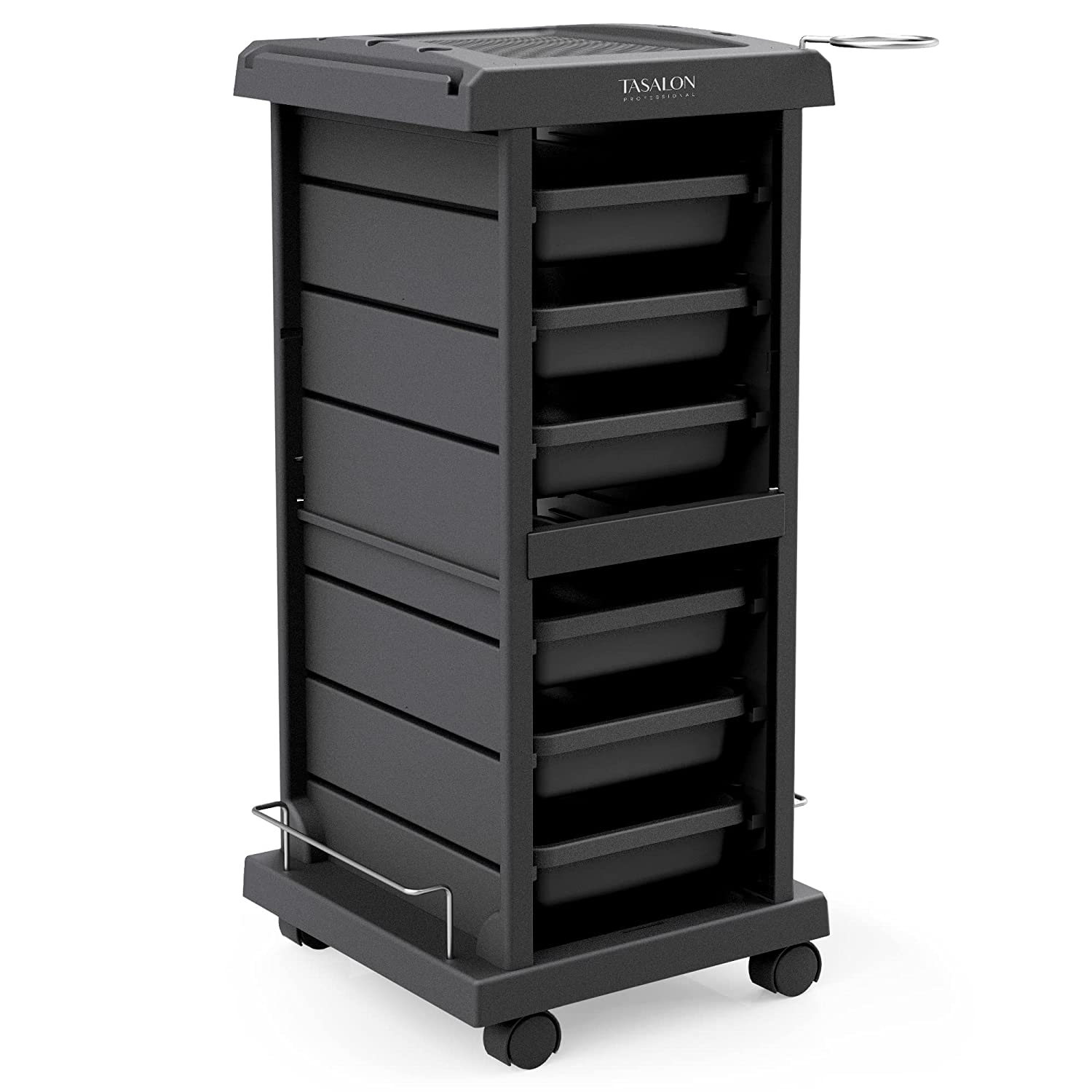 251101102140462_1 TASALON Salon Trolley Cart for Salon Station - Space Saving Salon Rolling Cart for Extra Storage - Hair Salon Beauty Storage Cart - 6-Tray Salon Cart - Multipurpose Tool Cart - Tattoo Tray - Hair Cart - Image 1